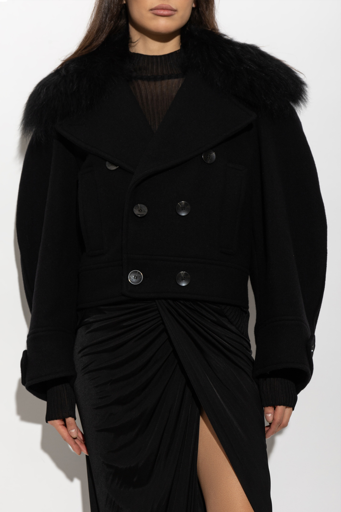 Blumarine Fur-trimmed jacket | Women's | Vitkac